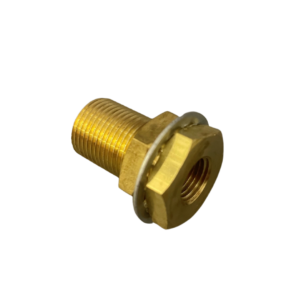 Through-Wall Straight Connector, 1/4 NPT Female