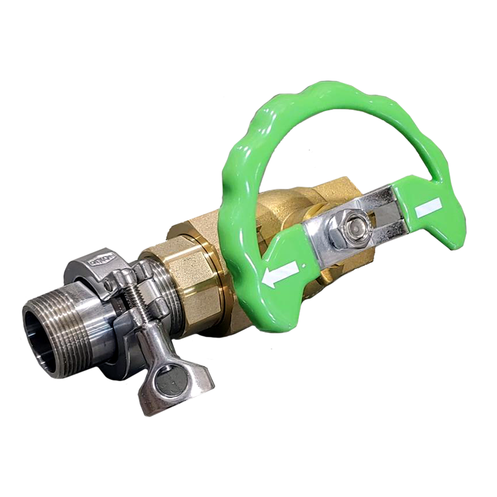 Union End Ball Valve with Tri-Clover Std. Clamp