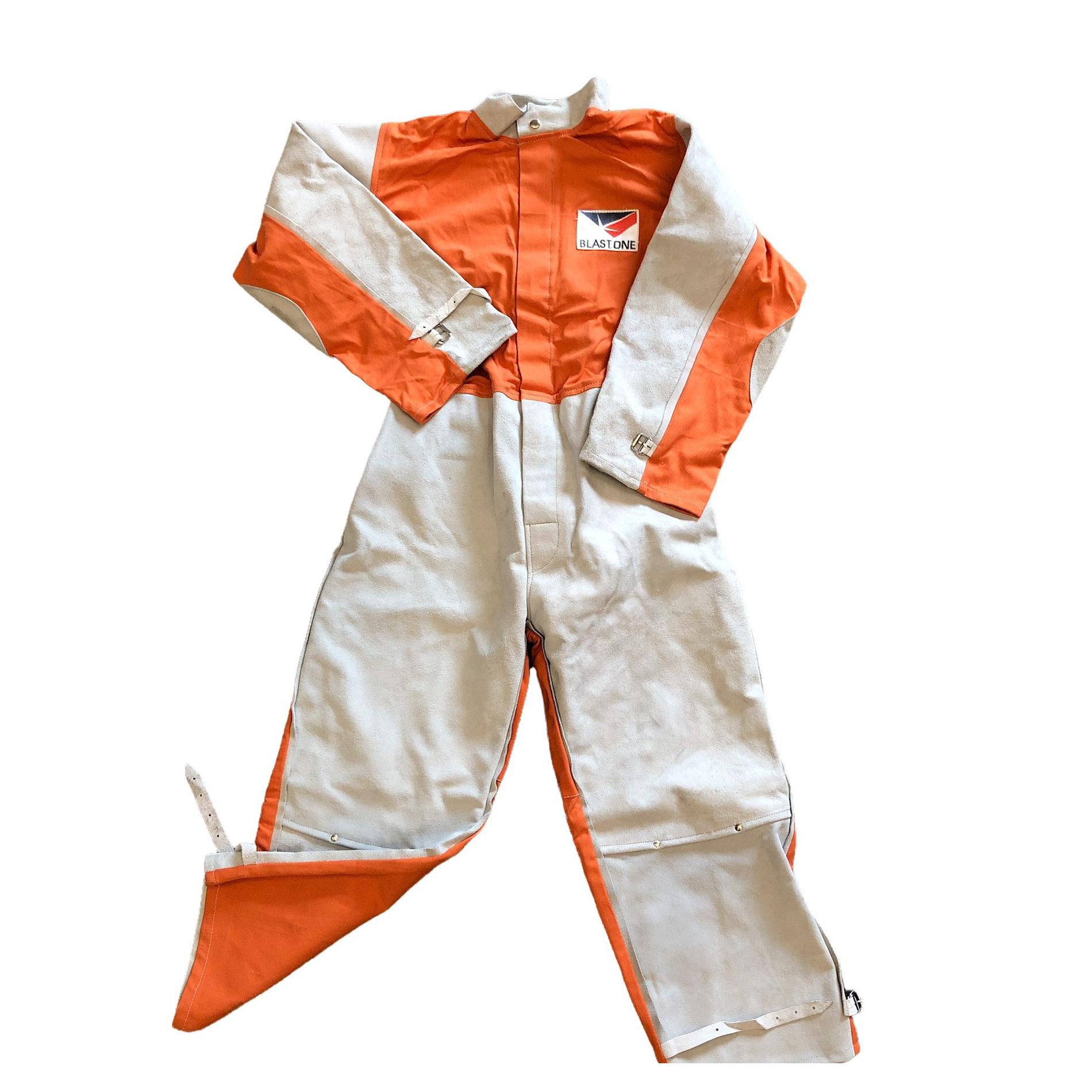 Leather Fronted Sandblasting Suit Coveralls