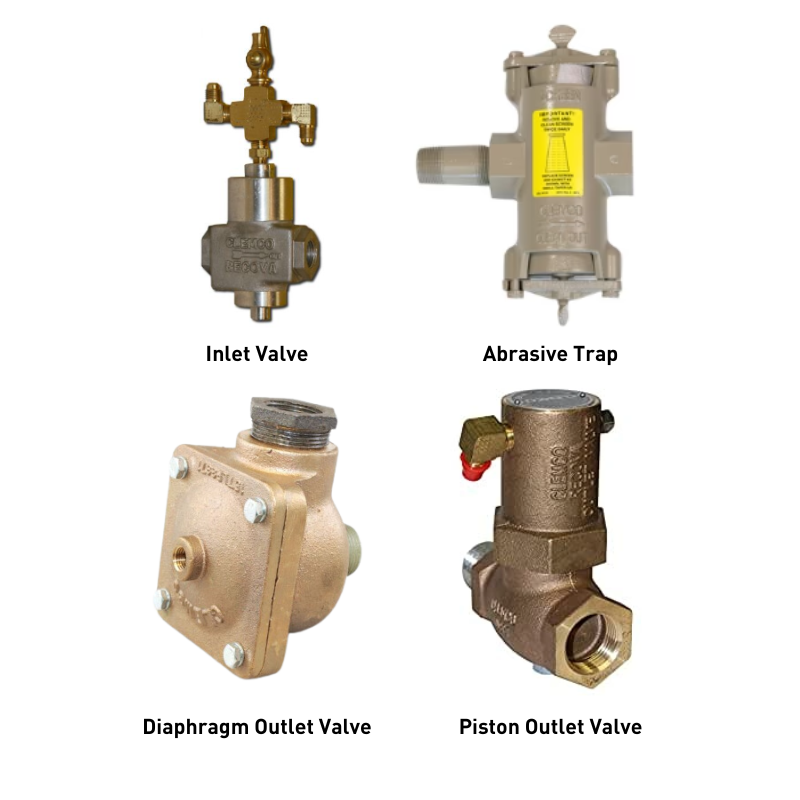 Genuine OEM RMC Remote Control Valves for Clemco Classic blast machines