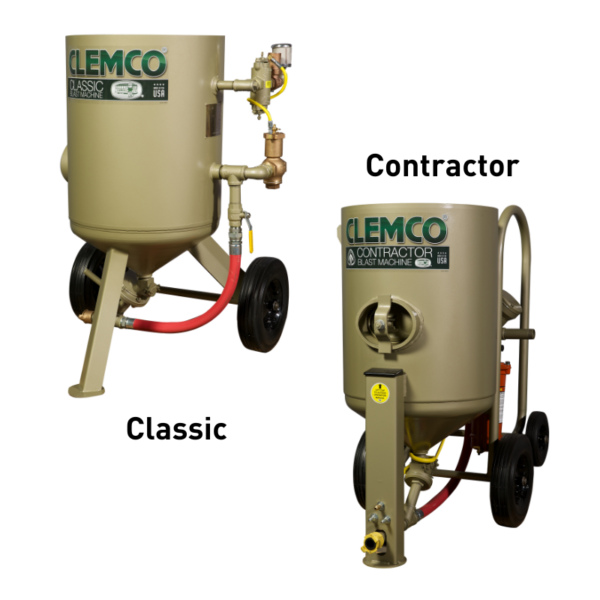 Clemco 6 CF Blast Machines, Classic and Contractor