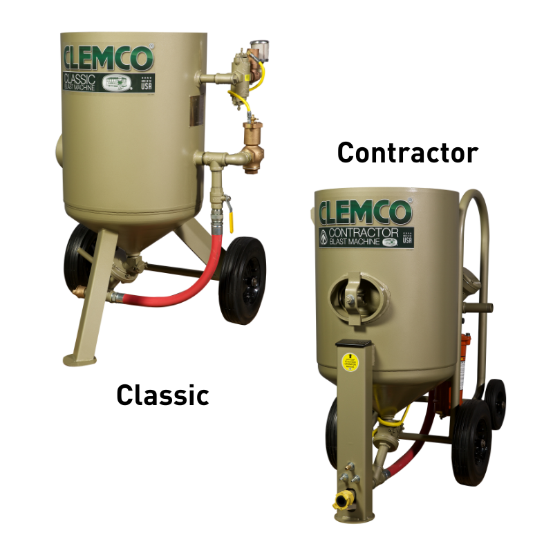 Clemco 6 CF Blast Machines, Classic and Contractor Pots