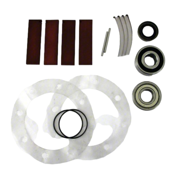 Blue Wizard Repair Kit includes bearings, pins, shims, springs, vanes; shaft seal