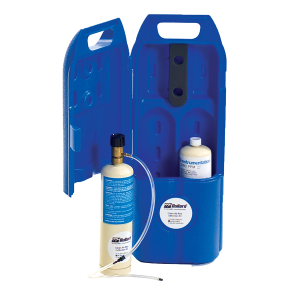 Bullard 34L Calibration Kit for Clean Air Breather Box, includes regulator, tubing, fitting, and carry case.