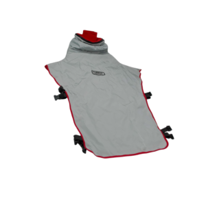 Clemco Apollo 600 Cape, Silver/Gray w/red Inner Collar