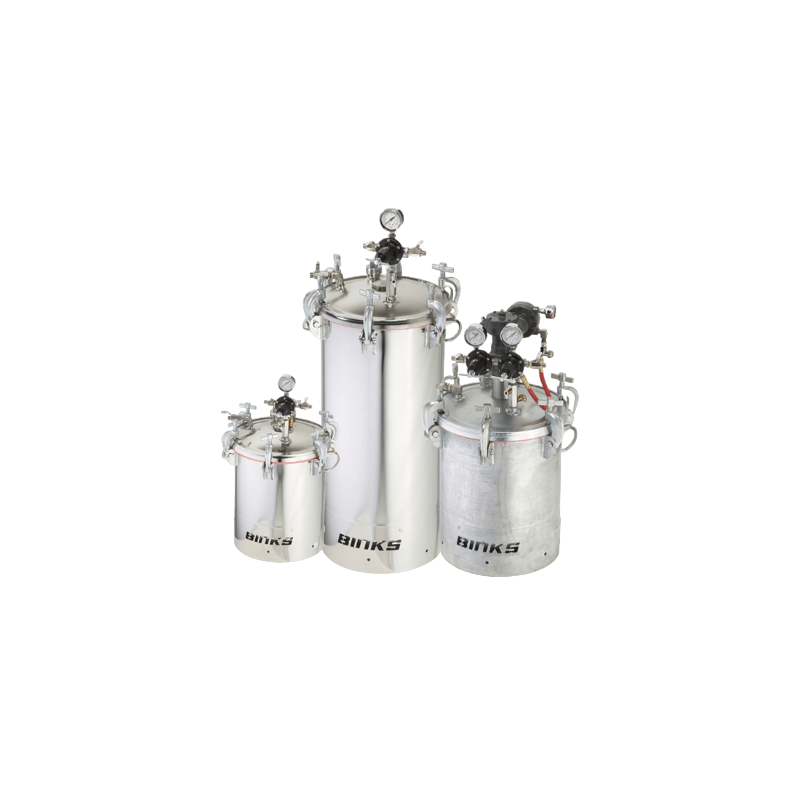 Binks 5 Gallon Pressure Feed Tanks / Pressure Pots