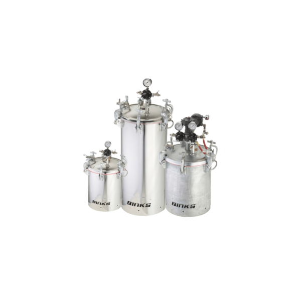 Binks 5 Gallon Pressure Feed Tanks / Pressure Pots