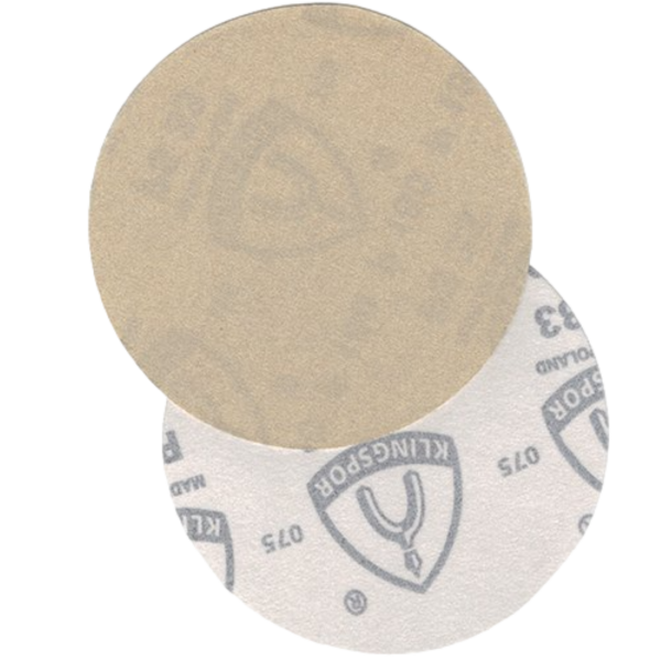 Klingspor PS33 Kling-on® (Velcro-type) Paper-backed Sanding Discs, No Holes series