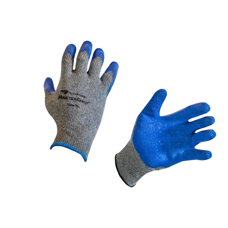 Mastergrip Blue-Dip Latex Knit Gloves