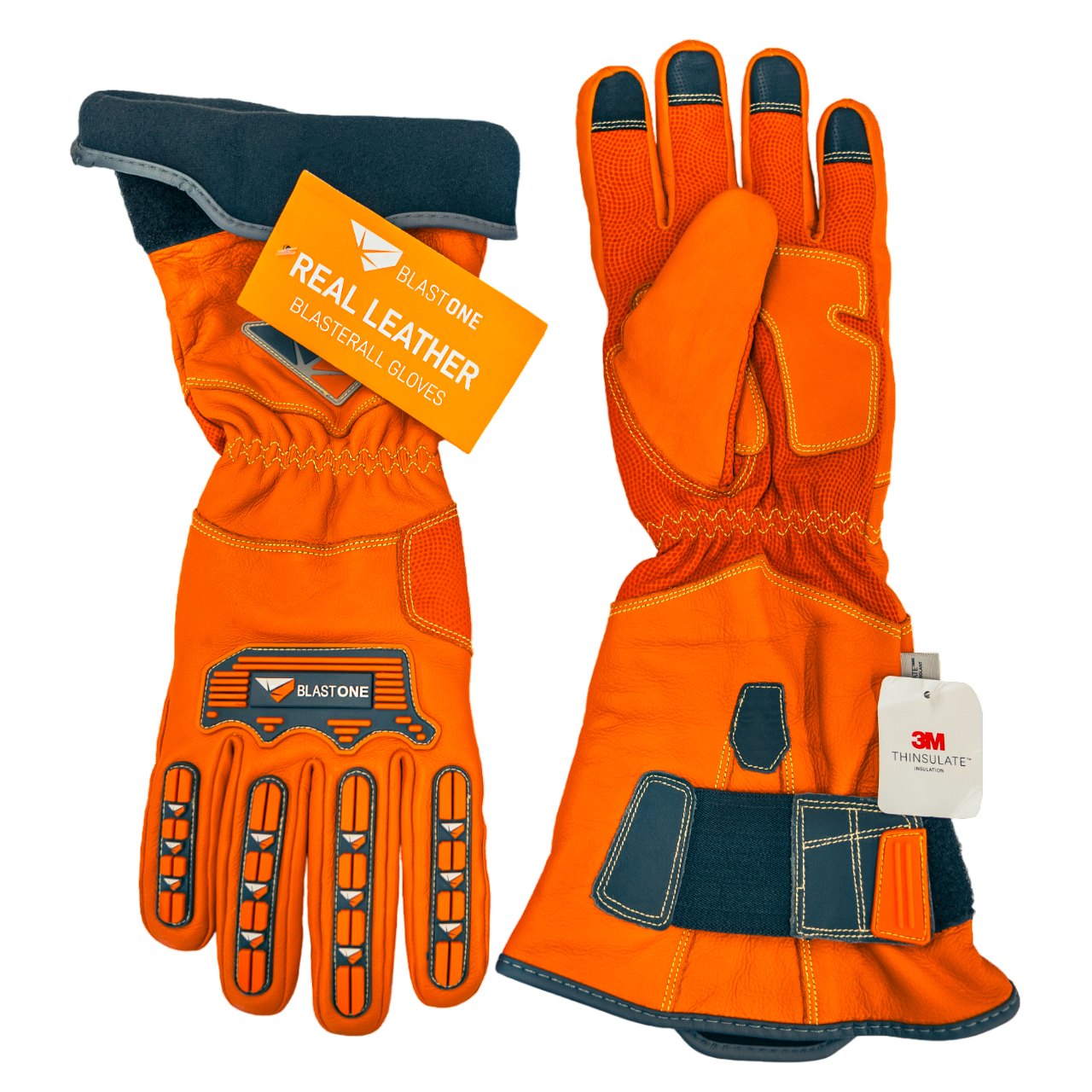 BlasterAll Premium Winter Leather Blasting Gloves