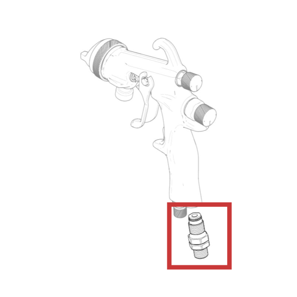 Replacement Air Inlet fitting for Graco Air Spray Guns