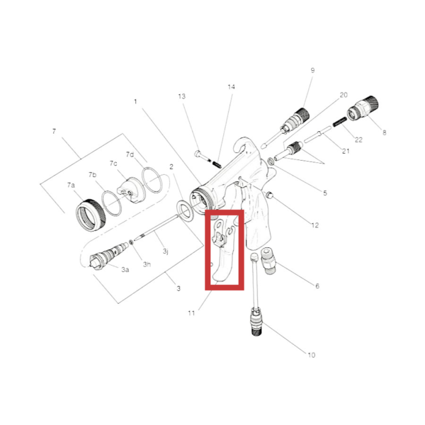 Replacement Triggers for Graco Air Spray Guns